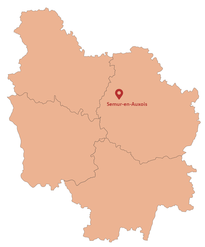 Carte des points de vente en Bourgogne